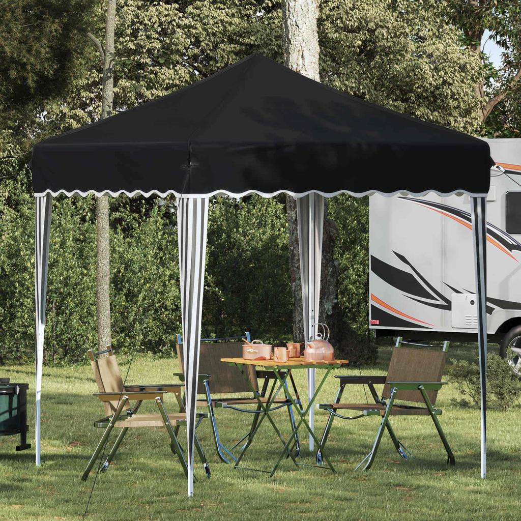Pop Up Party Tent 195 X 195 X 245 Cm Anthracite Oxford Fabric