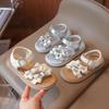 Girls' 2026 Summer Rhinestone Bow Knot Open-Toe Sandals