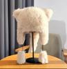 Warm Windproof Faux Fur Lei Feng Hat with Earmuffs for Women