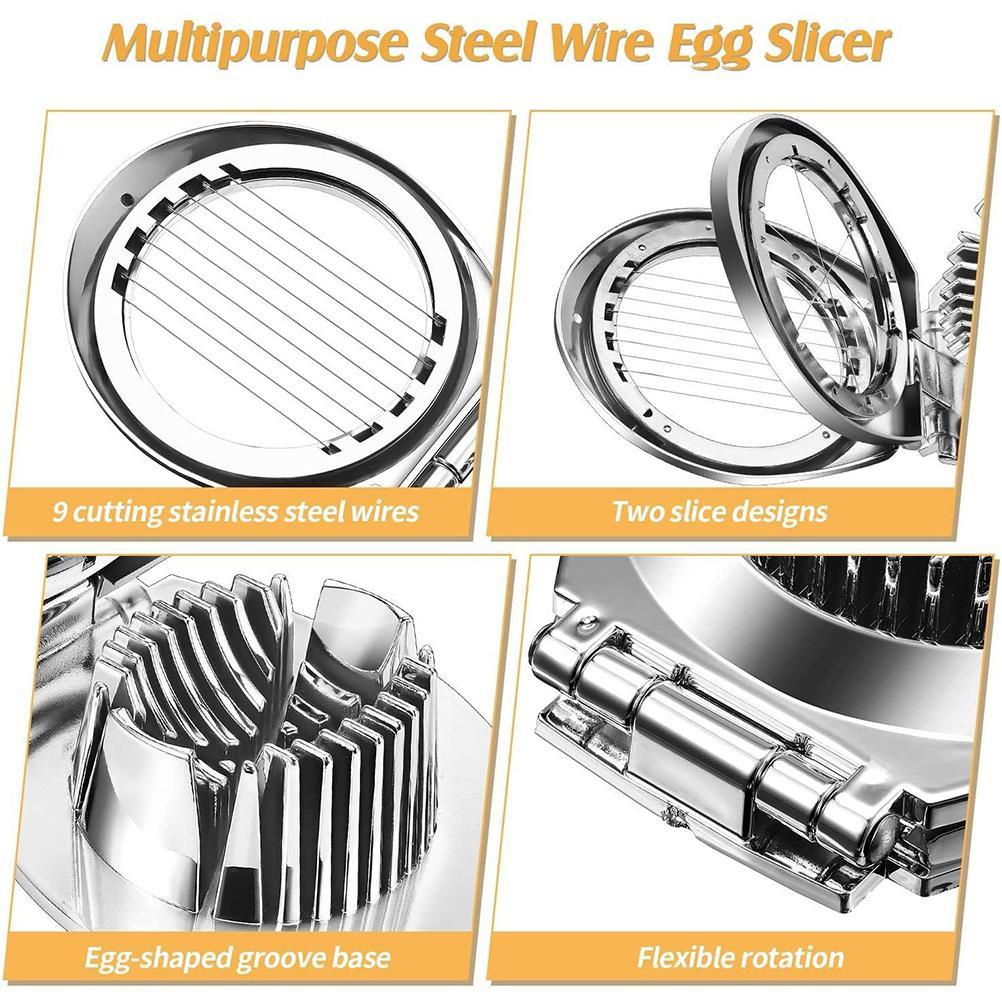 2 In 1 Zinc Alloy Boiled Egg Cutter Grater Household Egg Cutting Tool Cooking Supply Kitchen Tool Gadgets