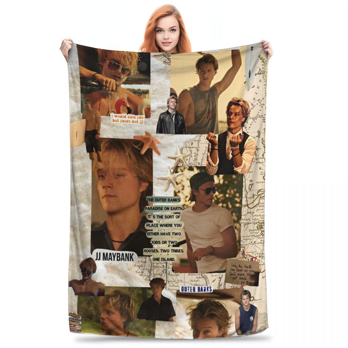 

Джей Джей Мэйбэнк Фланелевое одеяло Руди Панков Фотоколлаж Мягкое Теплое Плед для Спальни Путешествий Офиса Покрывало для Кровати Покрывало для Дивана Flannel 75 x 100