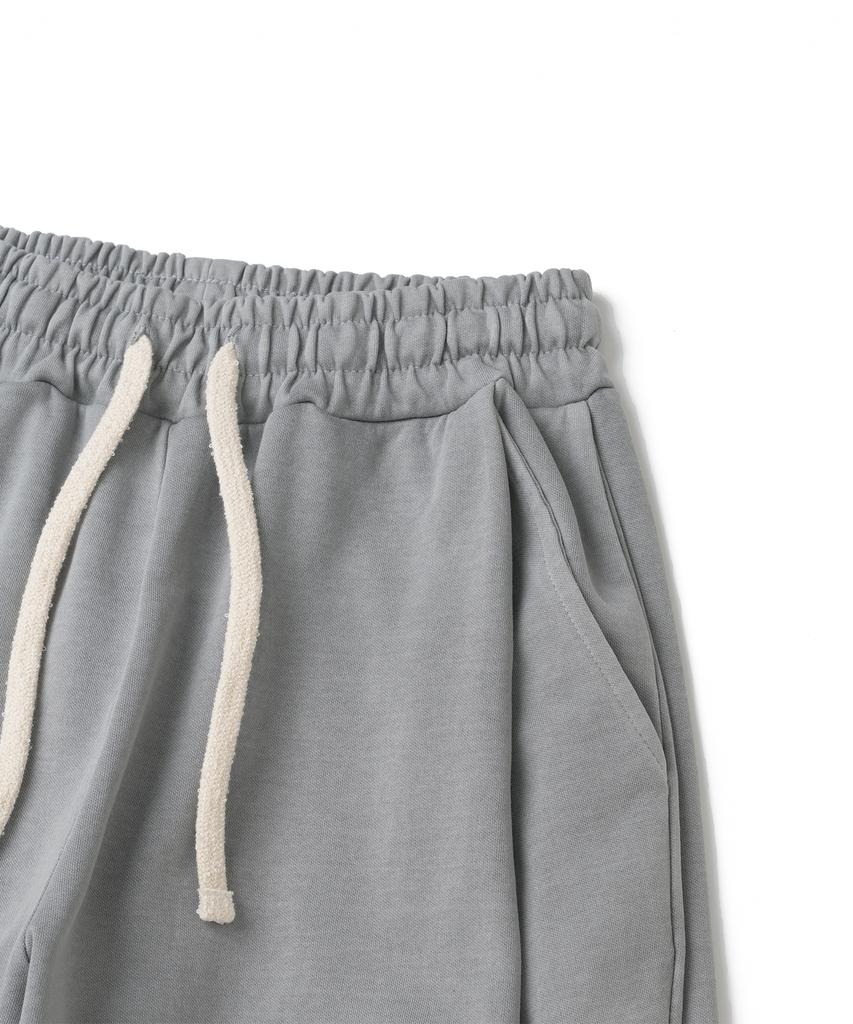 KNITTED Pigment Curved Training Pants Stone Grey