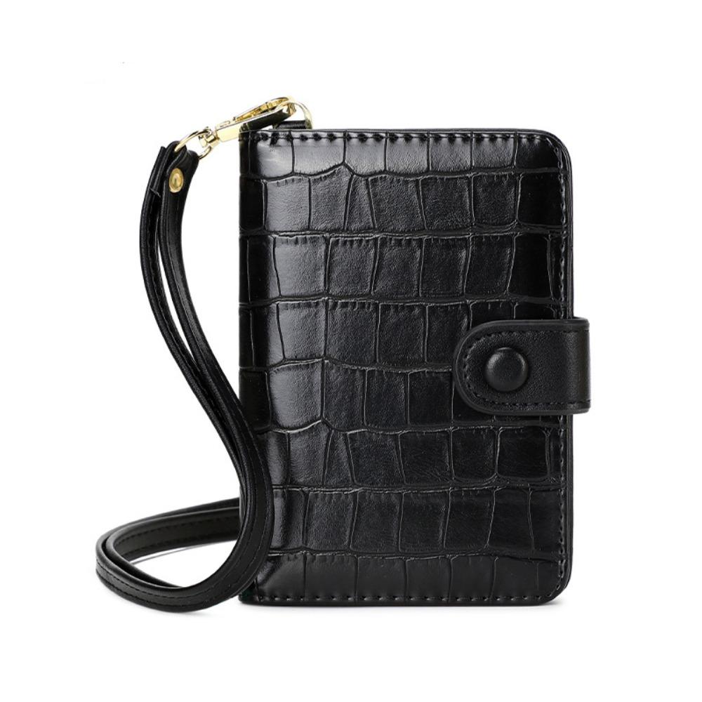 

Многофункциональный холдер для паспорта, обложка для карточек, кошелек с RFID-защитой, кожаный держатель для паспорта, мужской чёрный