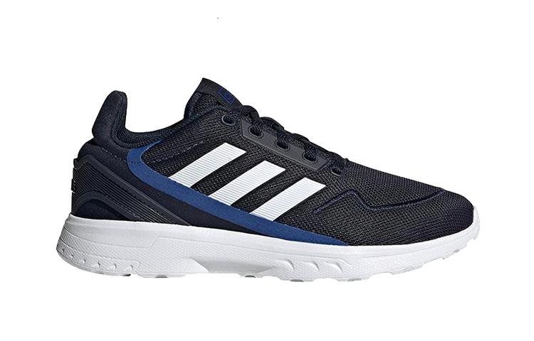 Adidas Neo Runfalcon ZedRunning 'Black Blue' Fabric Comfortable Low top Kids' Running Shoes Dark Blue FV9600