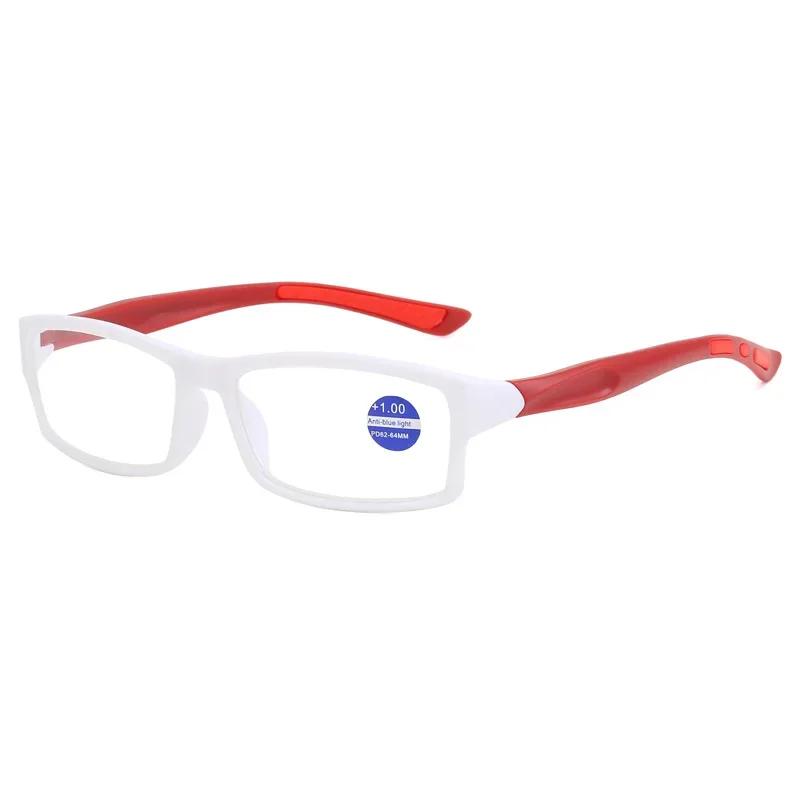 

Модные спортивные очки для чтения, очки для чтения HD для пожилых людей, очки для пресбиопии, мужские, европейские, американские, анти-синий свет, очки для пресбиопии 1.5