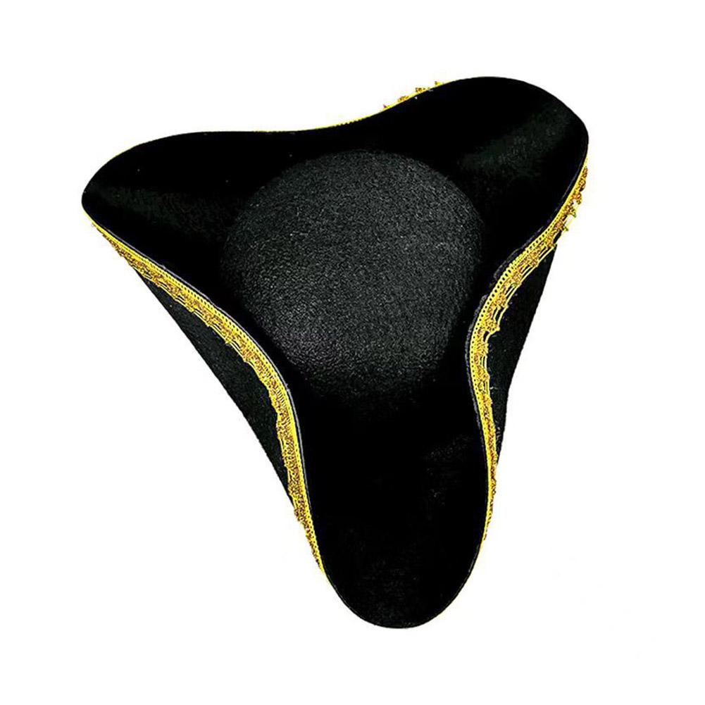 Pălărie de pirat pentru spectacol de scenă pentru petrecere cosplay Tricorn moale pentru Halloween Halloween pălărie unisex pălărie Co T4W2