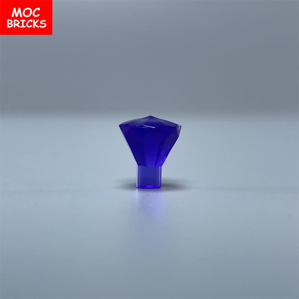 100pcs\lot MOC Bricks Rock 1x1 Jewel 24 Facet Treasure Diamond Gem 28556 30153 Building blocks DIY Toys For Children's Gifts