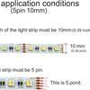 25-Pack 5-Pin 10mm RGBW LED Strip Connector Kit: Solderless L-Type & T-Type Adapters