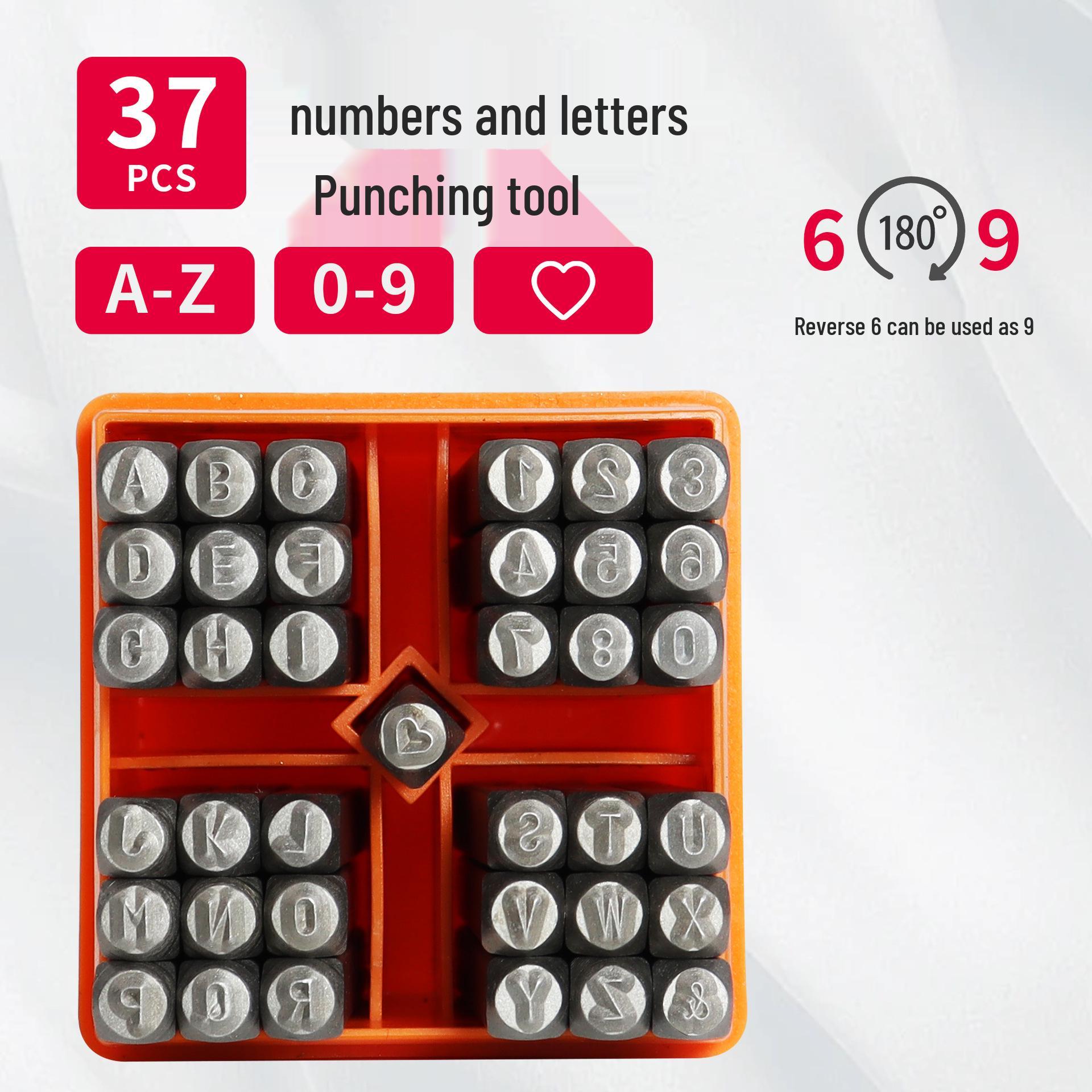 

Набор из 37 штампов в форме сердца 3 мм с цифрами и буквами для тиснения и резьбы по коже