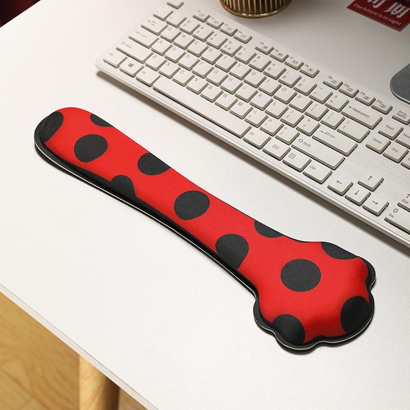 Adorable Pumpkin Girl Mouse Pad with Memory Foam Wrist Rest for Women - Super Soft Cartoon Design