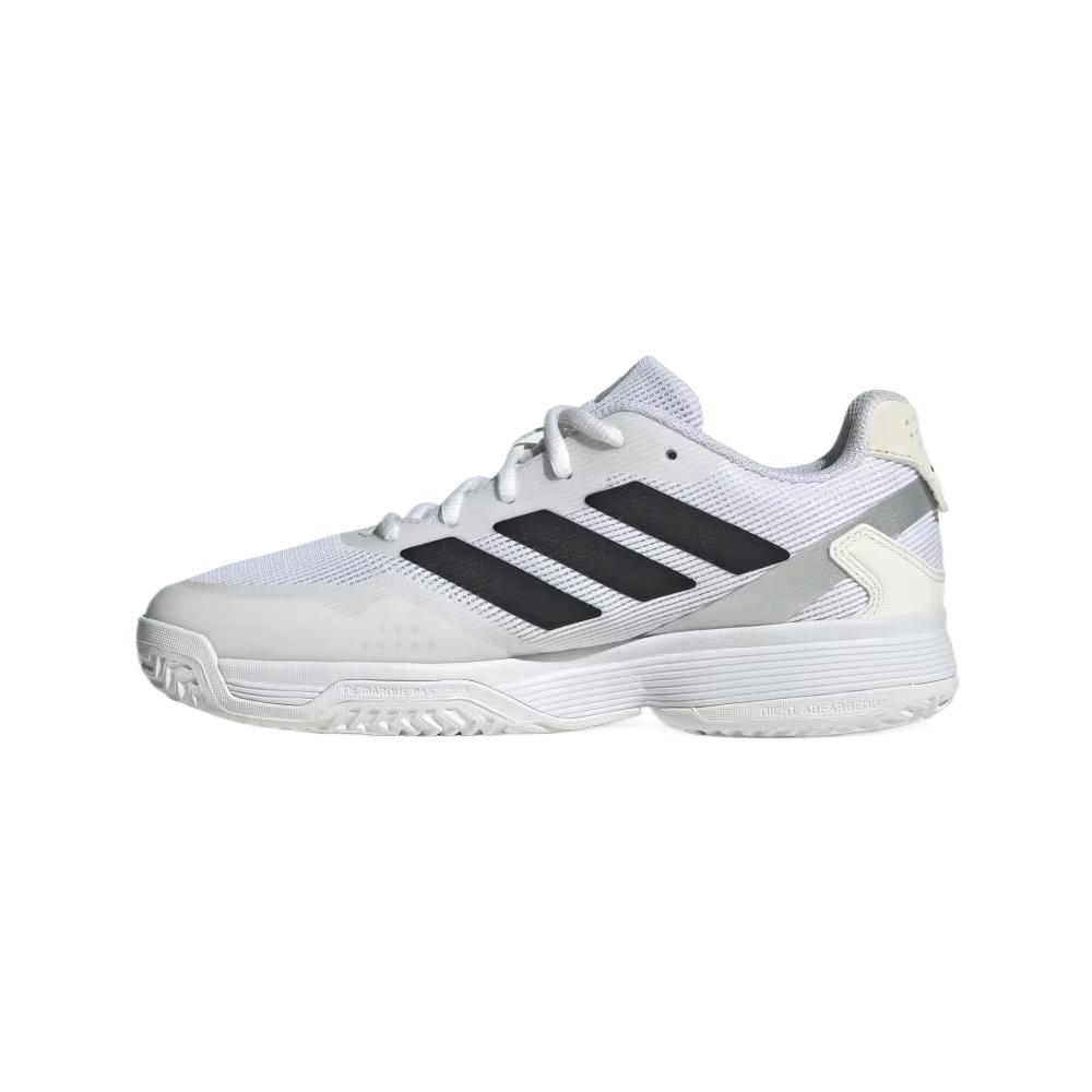adidas Adizero Ubersonic J White Black Silver Metallic Kids Sneakers Cloud-White Core-Black IH8169