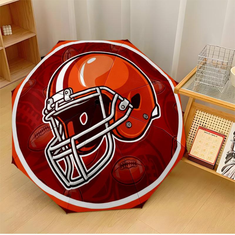 

Football Gem Design Printed umbrella windproof folding umbrella portable sun and rain umbrella suitable for gifting