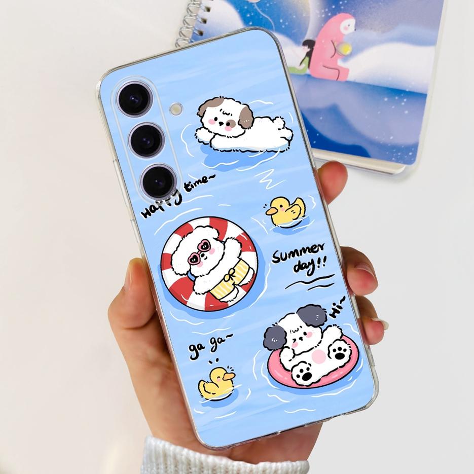 For Samsung Galaxy S24 Plus Case SM-S926B Cute Fashion Painted Cover Soft Slim Phone Case For Samsung S24 Ultra S 24 S24+ Fundas