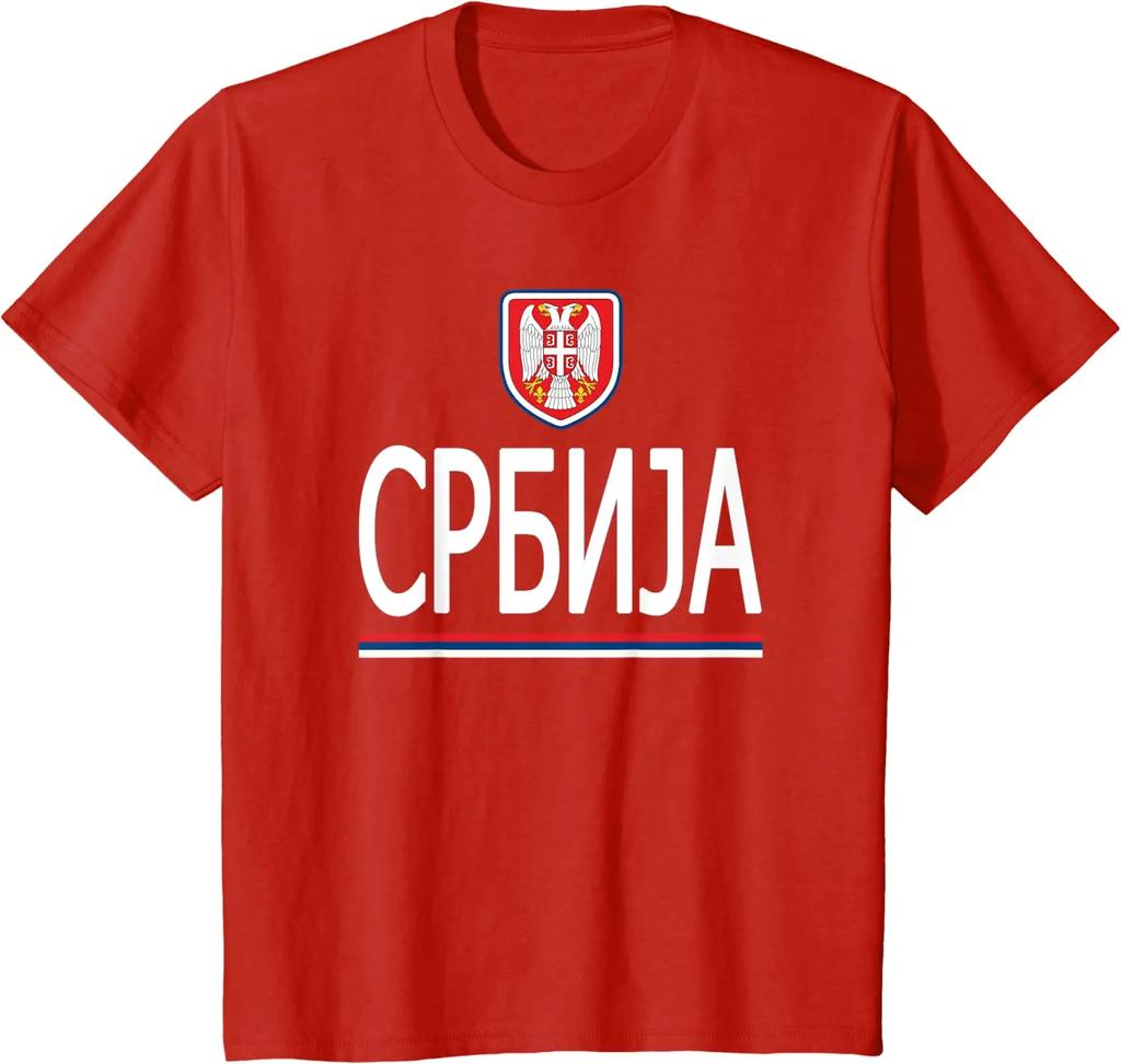 Serbia Tshirt Serbian Flag Srbija Souvenir Love Unisex TShirt Short Sleeve Casual 100 Cotton ONeck Summer Shirt