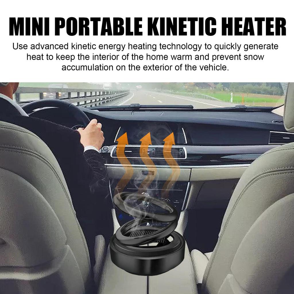Rayhong Portable Mini Solar Vibration Car Fan Wireless Interior Air Circulation Device Winter Auto Decor & Accessory 1pcs