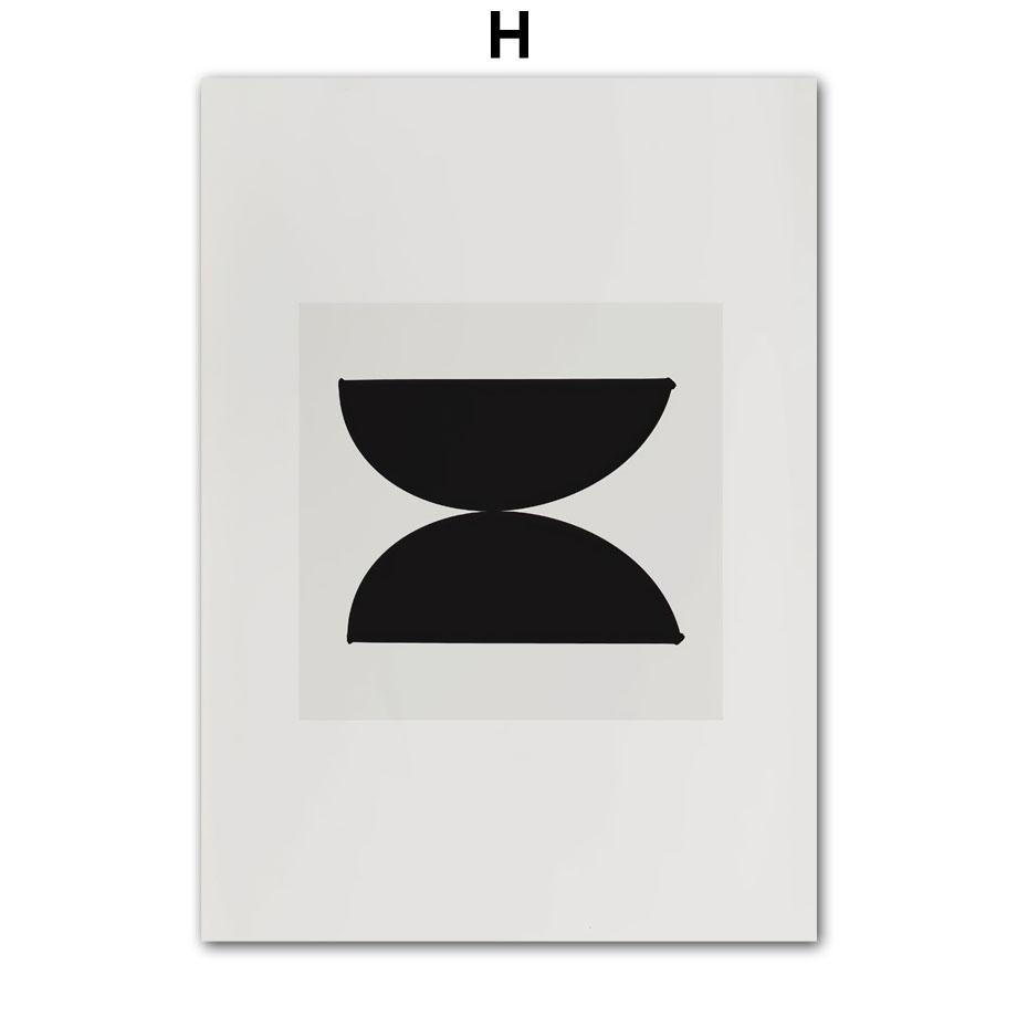 Nástěnná malba na plátně Čárová malba Obličej Tělo Černá Bílá Blok Abstraktní severské plakáty a tisky Nástěnné obrazy pro výzdobu obývacího pokoje