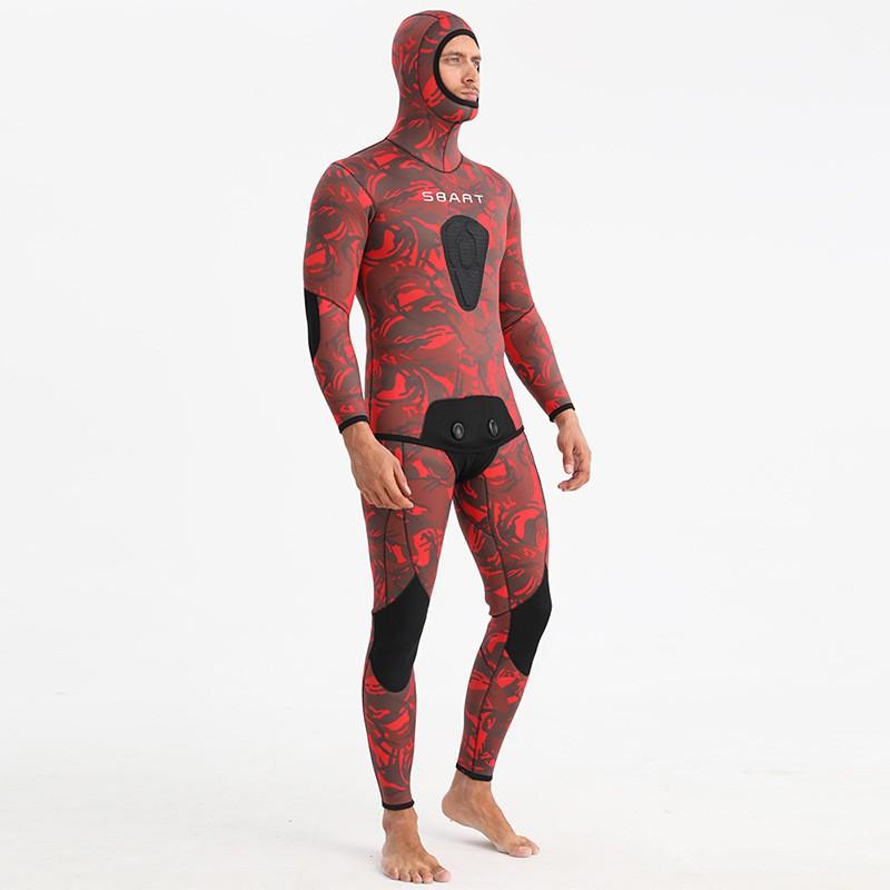Mens 3mm 5mm Camo Wetsuit Scuba Diving Snorkeling Freediving Spearfishing Thermal Protection