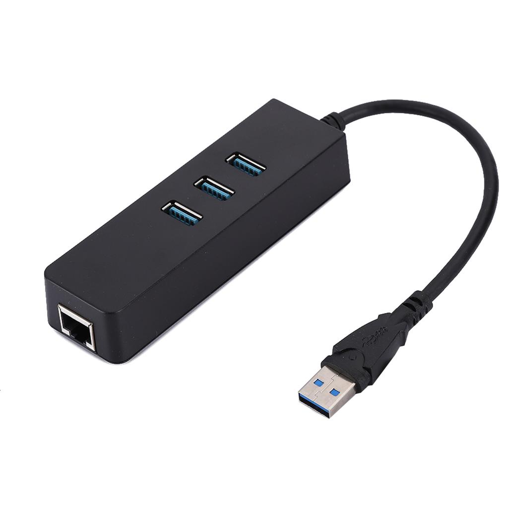 DM HE27 RTL8153 USB 3.0 Ethernet Converter Adapter with 3 Port 3.0 HUB To RJ45 Drive Free