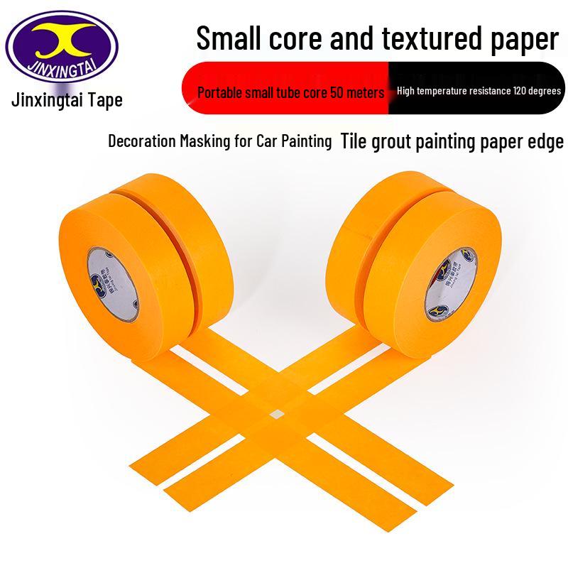 High-Temp Yellow Washi Fine Grain Masking Tape: Residue-Free, Tear-Off, Automotive Spray Paint Separator