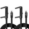 2Pcs 240W Fast Charging Cable 2-in-1 Foldable Phone Holder Stand Data Cord for iPhone 15 Samsung S24 Xiaomi