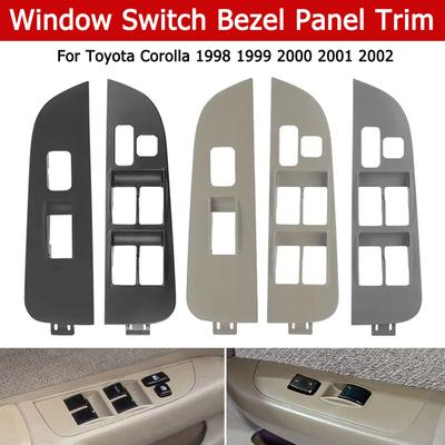 New 980201-02060-C0 Master Window Switch Bezel Panel Trim For Toyota Corolla 1998 1999 2000 2001 2002 74232-02060 74232-02060-C0