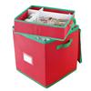 A34R Christmas Ornament Storage Box Foldable Holds Up To 64 Decorations Balls Holiday Case With Lid