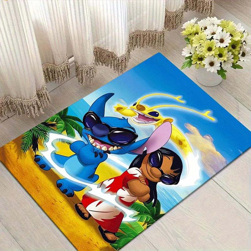 

1pc Stitch Pattern Area Rug Soft Flannel Floor Mat for Living Room,Office,Bedroom and Carpet,Sofa Coffee Table Floor Mat 60cm by 90cm