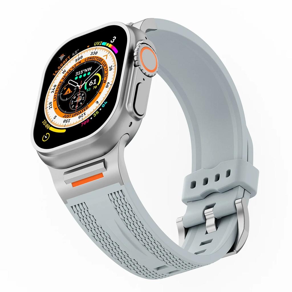 Silicone Strap for Apple Watch Band Ultra 3/2 49mm 46 42 45mm 44mm Sport Band for Iwatch Series11 10 9 8 7 6 SE 5 4 3 Bracelet