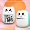 Mini HD Portable Printer Sticker Label Bluetooth Pocket Thermal Printer With Rolls Paper For Student Note Inkless Printing