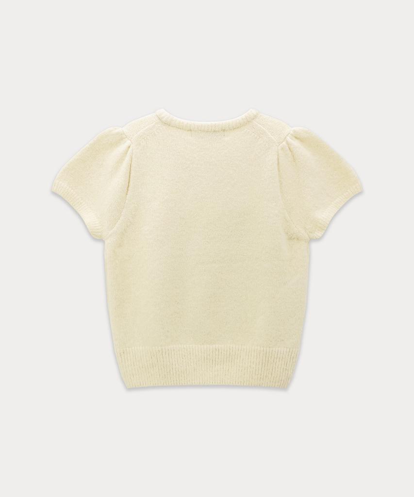 Sseomweeobeoteo Emma Half Puff Knit - Cream