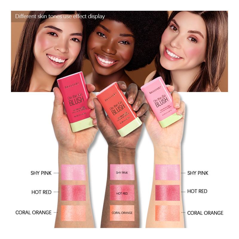 Stereo Cheek Is Red Paste Red Natural Silky Daub Pink Cheek Rouge Eye Shadow Base Cream Mottling Bottom Makeup Facial Makeup