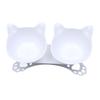 Double Elevated Cat Bowls Feeder Detachable Inclined Portable Drinking Bowl Water Dispenser