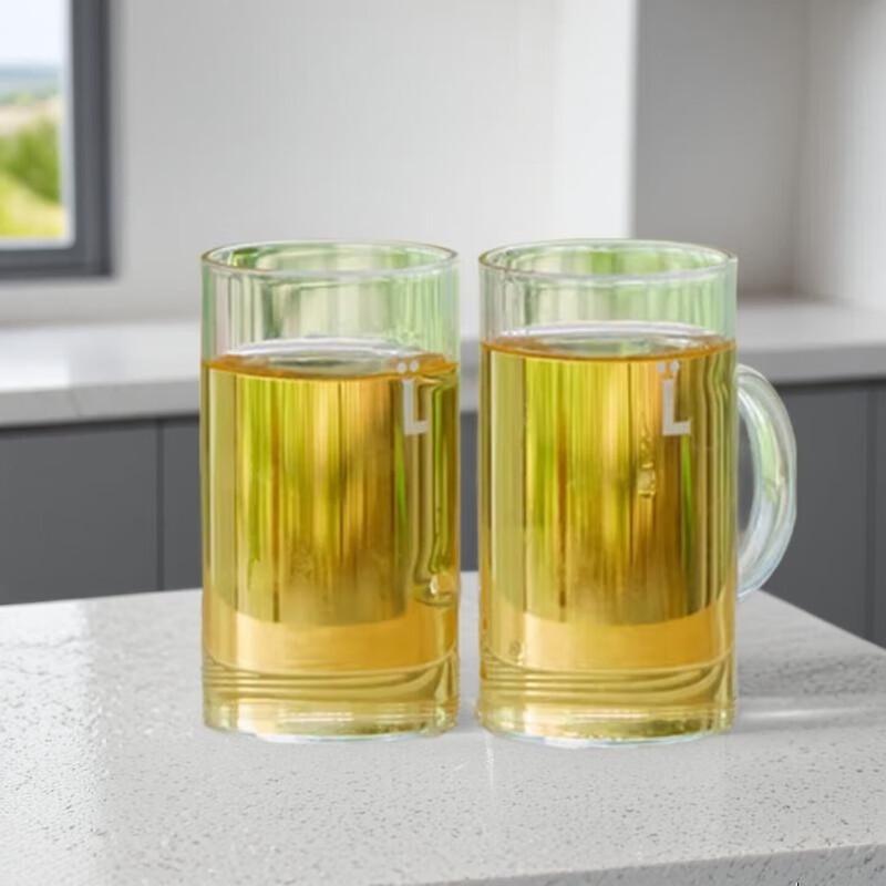Buydeem Double-Walled High Borosilicate Glass L-Cups, 150ml (Set of 2)