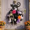 45 cm Seasonal Wreath for Door Wall Window or Porch Use with Dark Finish Round Shape and Entry Area Placement during Seasonal Change