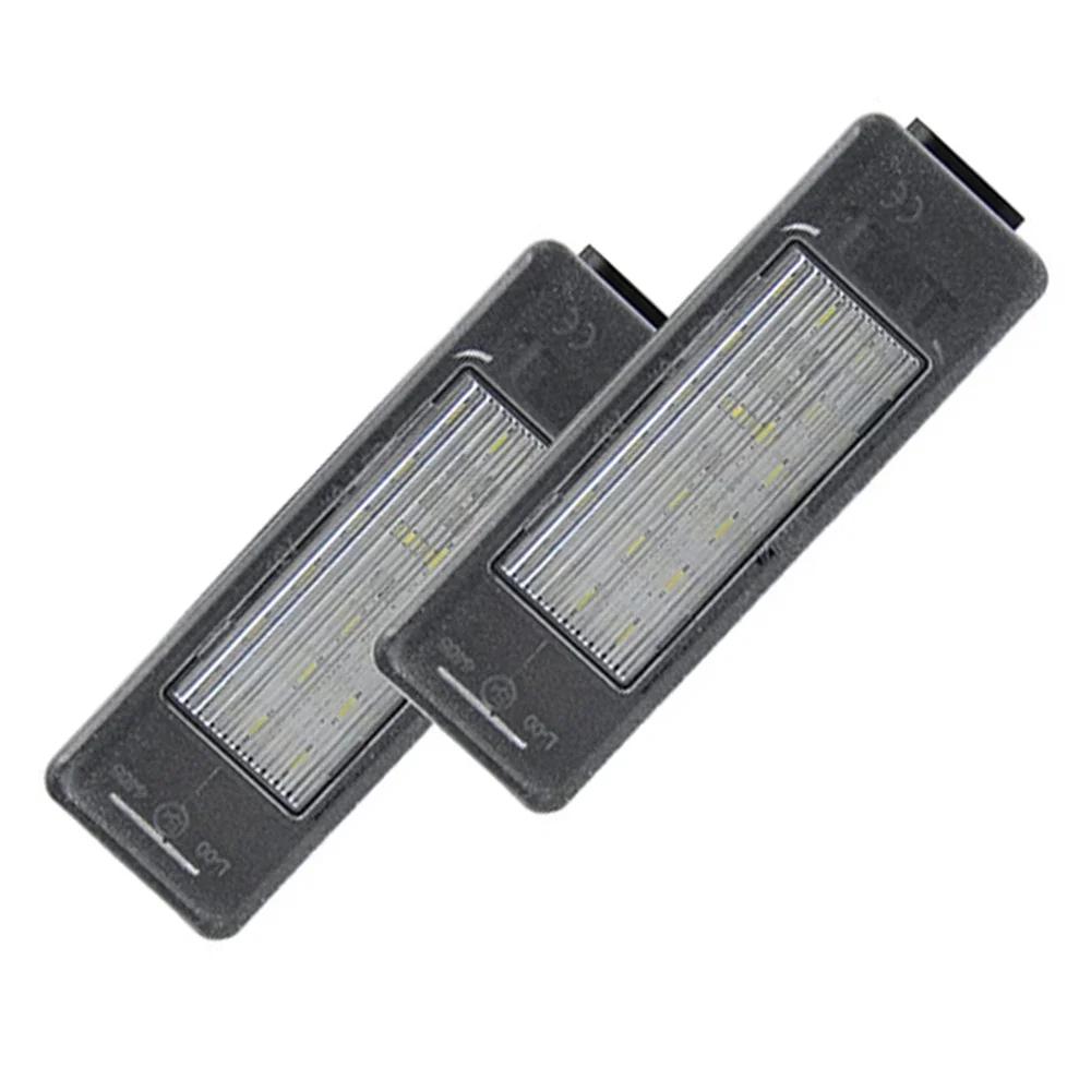 

2 шт. 18 светодиодных бусин Светодиодный фонарь подсветки номерного знака для Citroen C2 C3 C4 C5 C6 DS3 для PEUGEOT 106 207 307 308 406 407 508 1007 3008