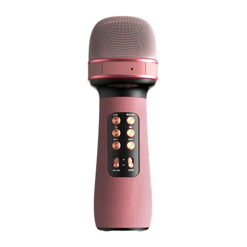 High-quality Wireless Bluetooth External Microphone, A Karaoke and Live Streaming Speaker Microphone with English Voice Prompts