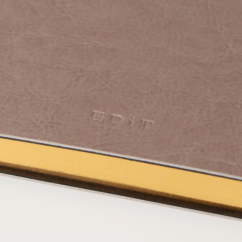 Grid notebook using planner A5 antique paper, size, EDiT, gold, EDI-NB23-AG