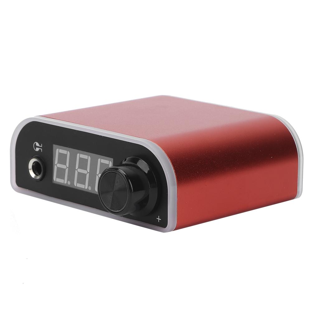 Tattoo Power Supply LCD Display Adjustable Tattoo Machine Power Supply Red (100‑240V)