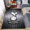 "Килим із логотипом Tottenham Hotspur із сучасним шестикутним дизайном" Підходить для використання як протиковзкий для вітальні, спальні, диванів