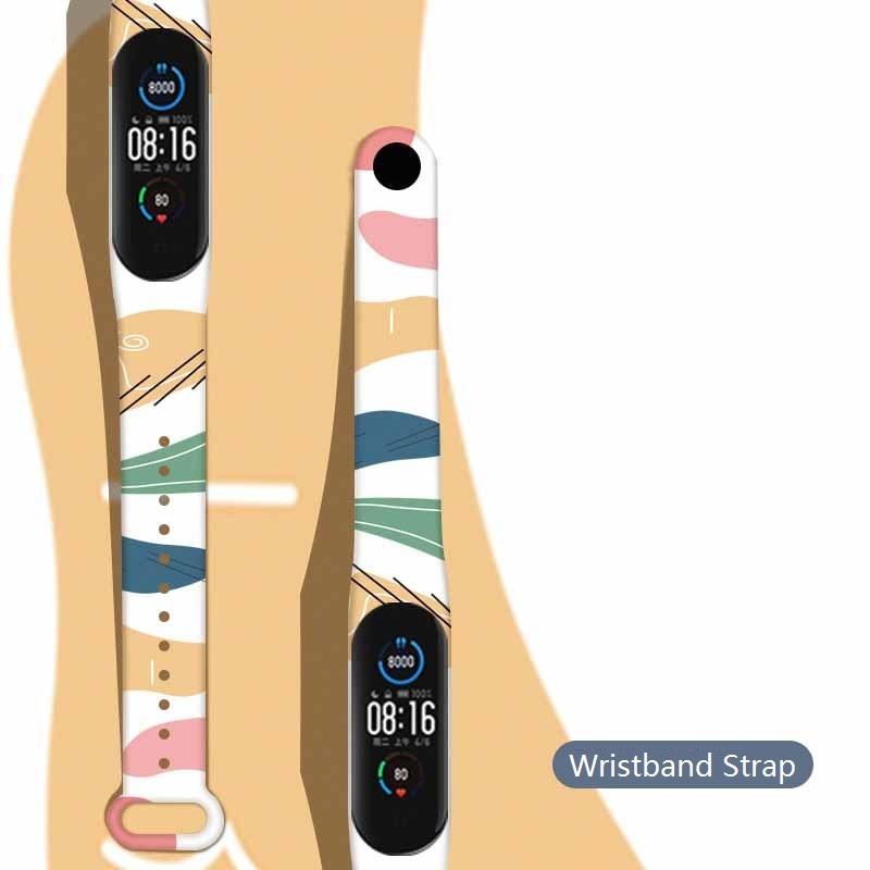 Barevné silikonové řemínky na hodinky Náhradní řemínek pro Mi Band 8 7 3 4 Měkký řemínek na náramku Příslušenství pro řemínek MI Band 5 6 7 NFC