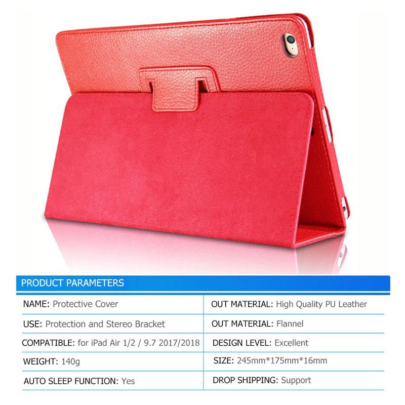 For IPad 10.2 Case 2021 Air 2 Air 1 Case IPad 2020 Case PU Leather Cover for IPad 9.7 6th 7th 8th 9th Generation Case Pro 11