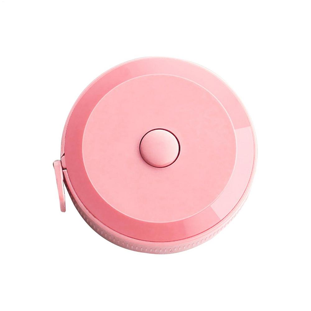 

2M Soft Retractable Tape Measure Double Scale Body Sewing Flexible Measurement Ruler For Body Measuring Tools Tailor Craft рожевий
