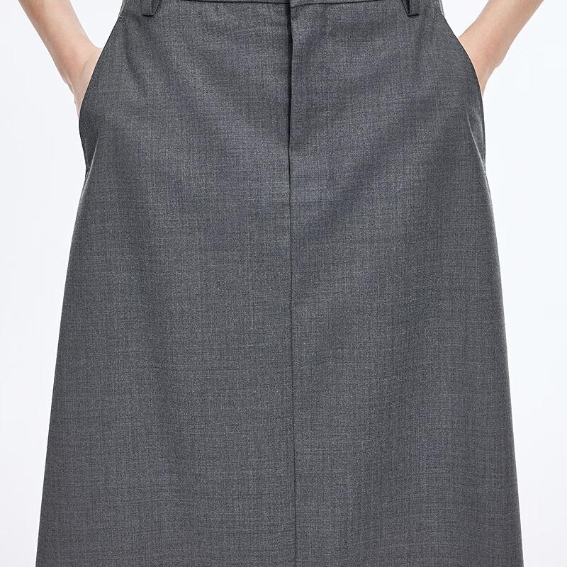 JNBY 2026 Spring A-Line Wool Blend Skirt