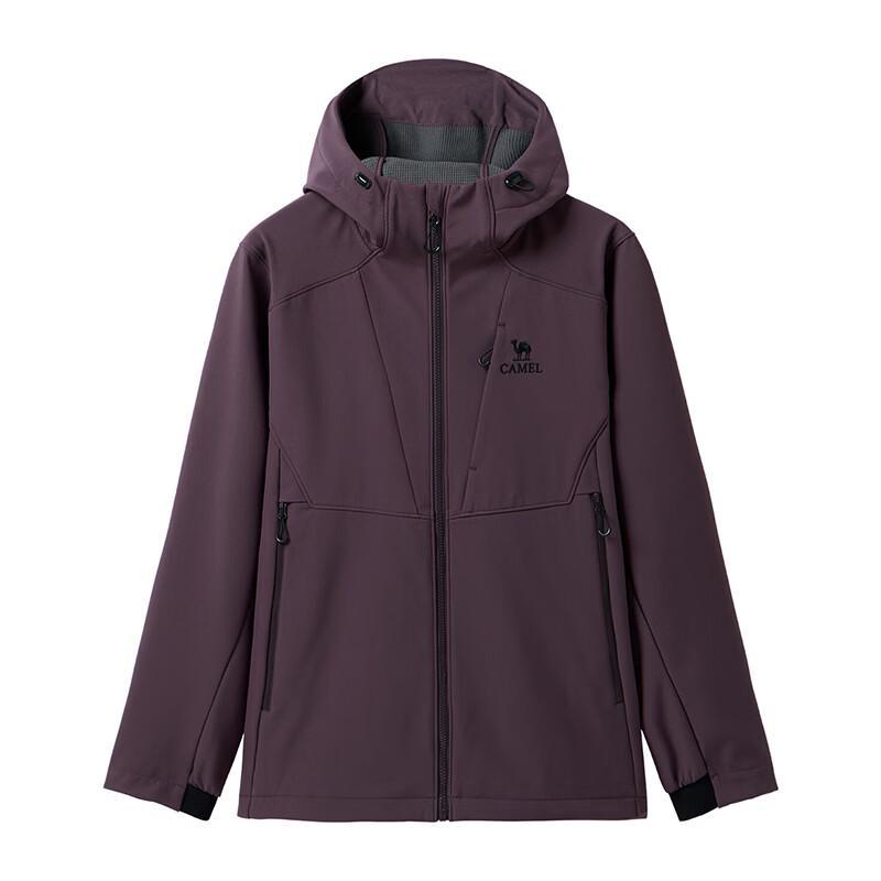 CAMEL Men's Urban Outdoor Hooded Softshell Flight Jacket