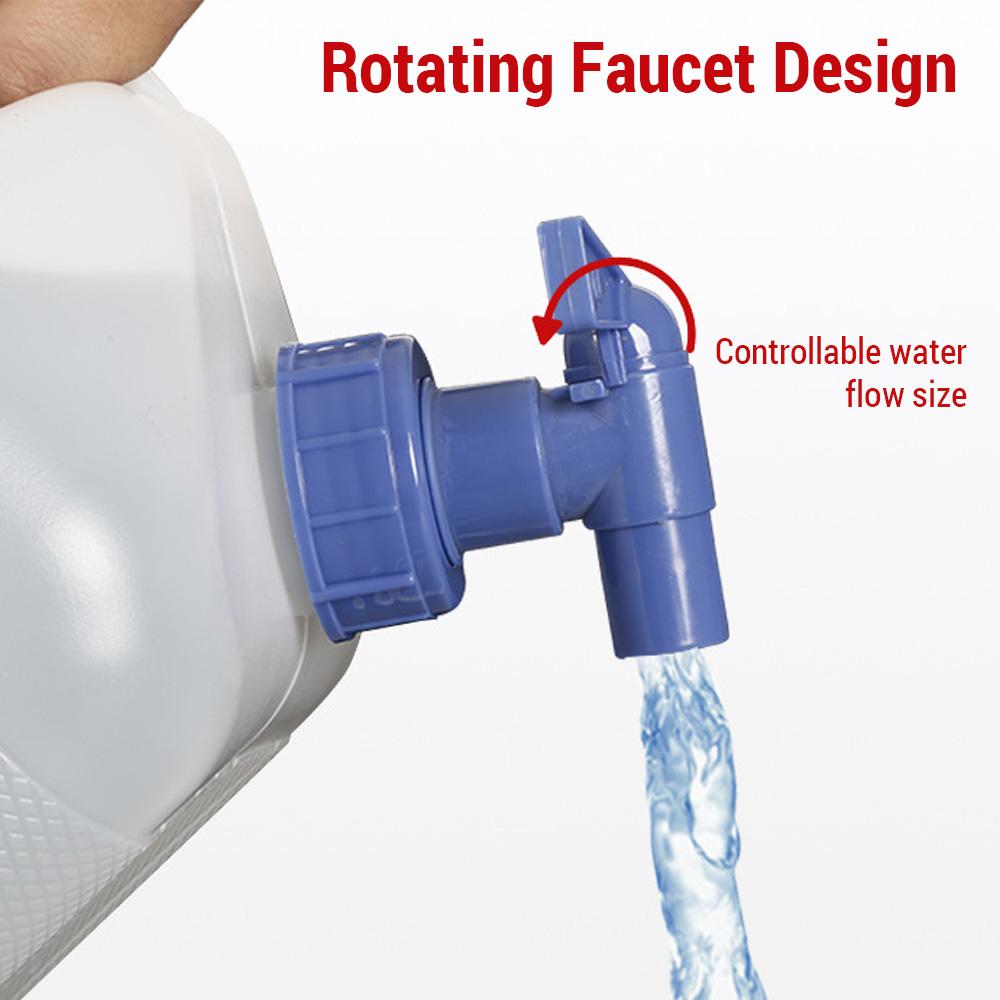 Food Grade Water Storage Containers Long Term for Outing Camping Fishing Rotating Faucet Design