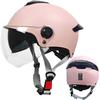 Anti-fog Dual Lens Electric Car Helmet for Men and Women All Seasons Universal Half Helmet