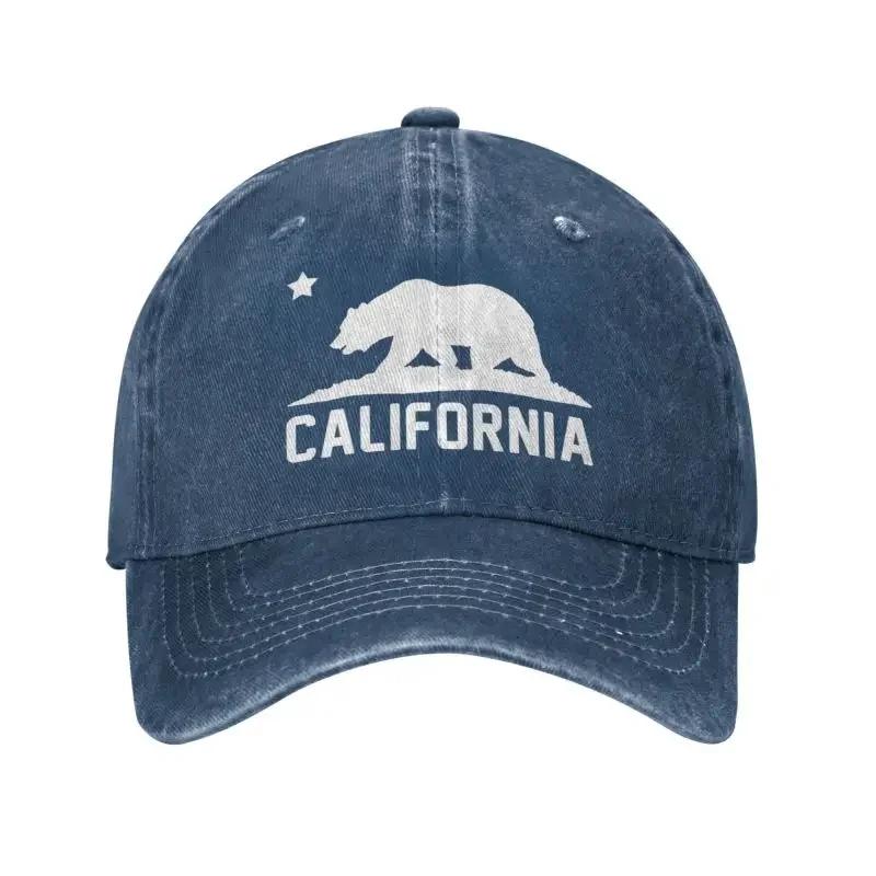 Custom Cotton California Bear Baseball Cap Women Men Breathable Dad Hat Outdoor