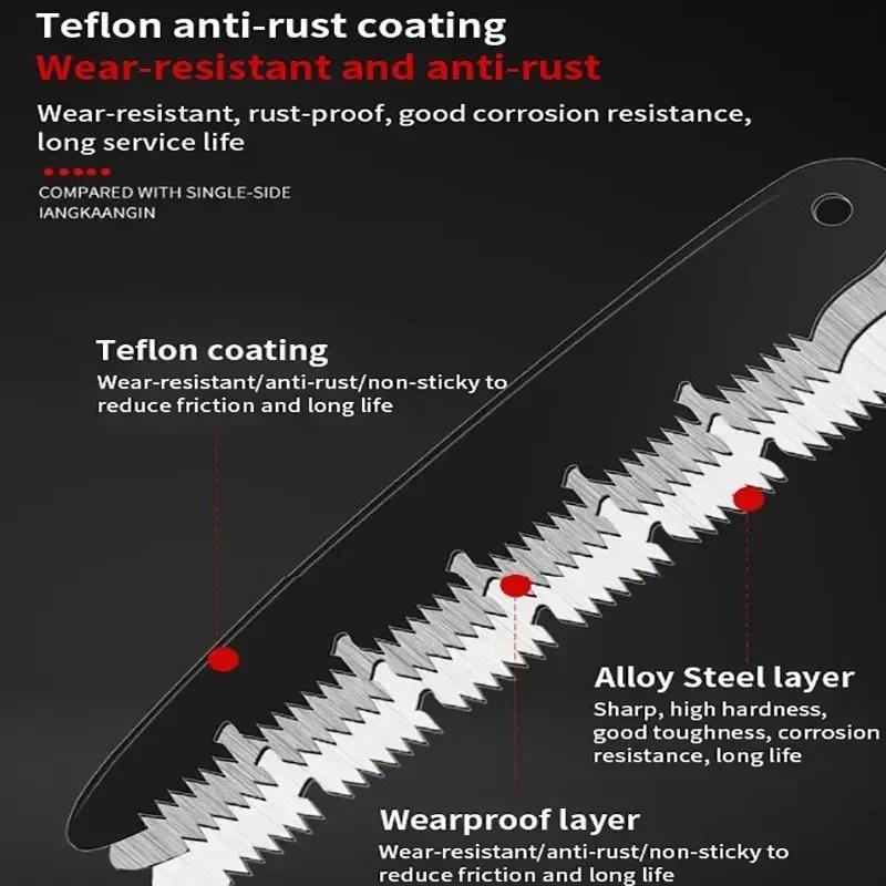 Skládací ruční pila Multifunkční venkovní pila na kácení Dřevoobráběcí skládací přenosná pila pro zahradní prořezávač Zahradní nářadí Strom