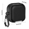 PU Leather Earphone Cover For Samsung Galaxy Buds 4/Buds4 Pro Soft TPU Protection Shockproof With Carabiner Phone Stand Cases