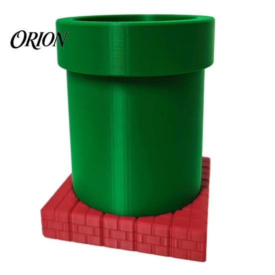 3D Printed Planter Pot Pipe Pen Holder, Desk Pencil Cup Storage Container, Holder Ornament Multifunctional Succulents Pot, Desktop Decoration for Home